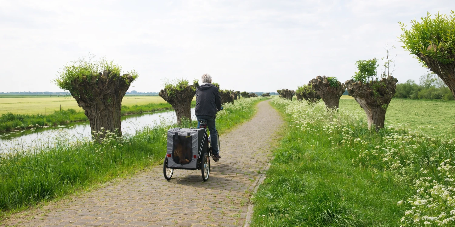 Fietskar in de natuur
